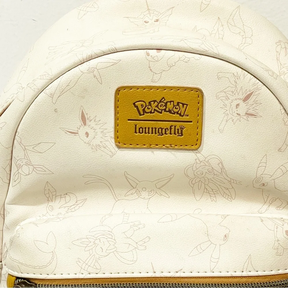 Loungefly Nintendo Pokemon Eevee Mini Backpack Full Zip Video Game_2